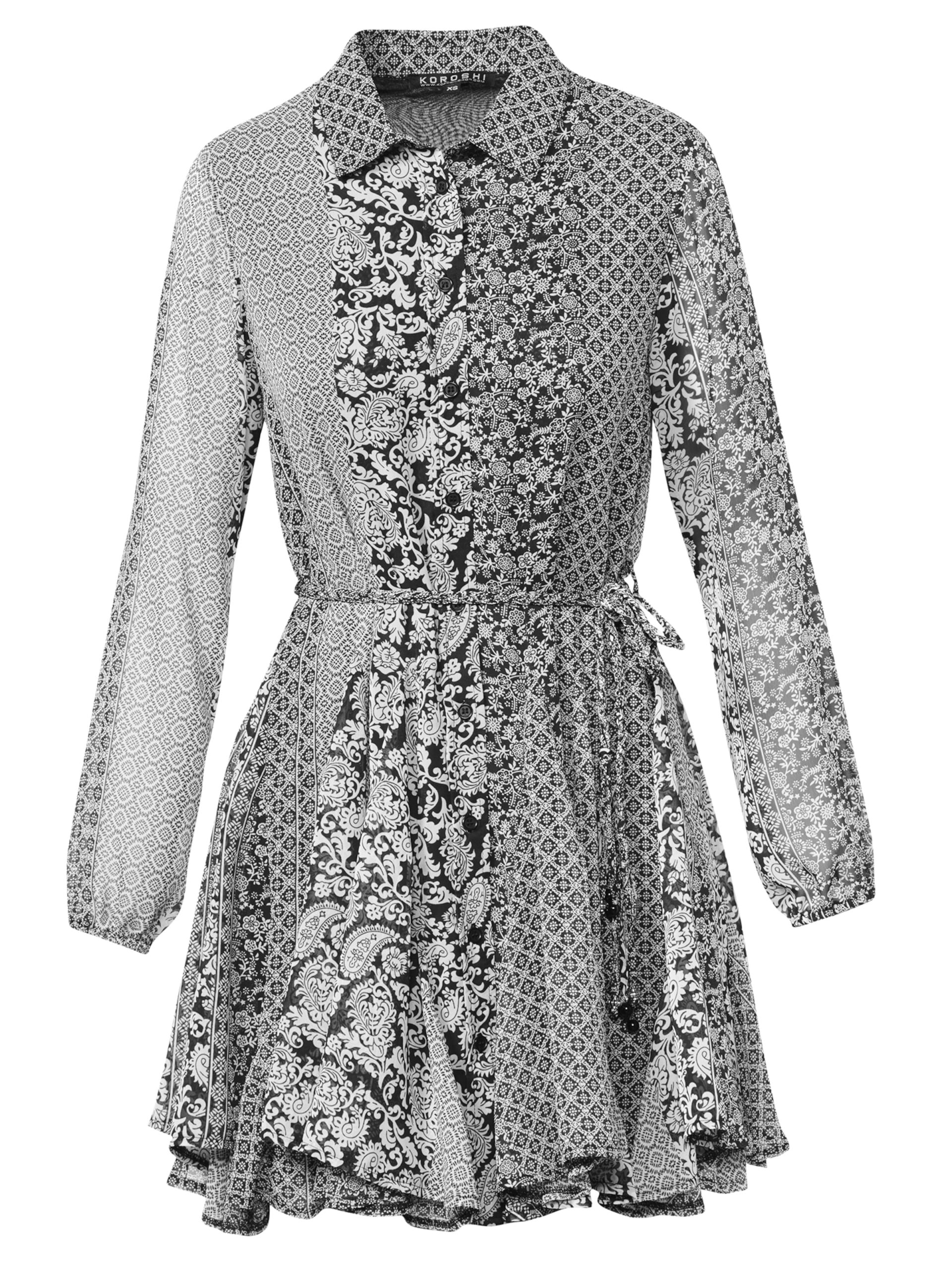 Vestido camisero KOROSHI en Gris 19783783